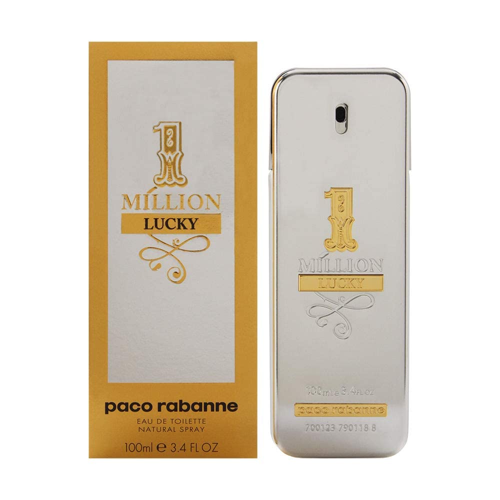 Pacoo Rabannene One Million Lucky Eau De Toilette Spray For Men 100ml (AURA VELVET)