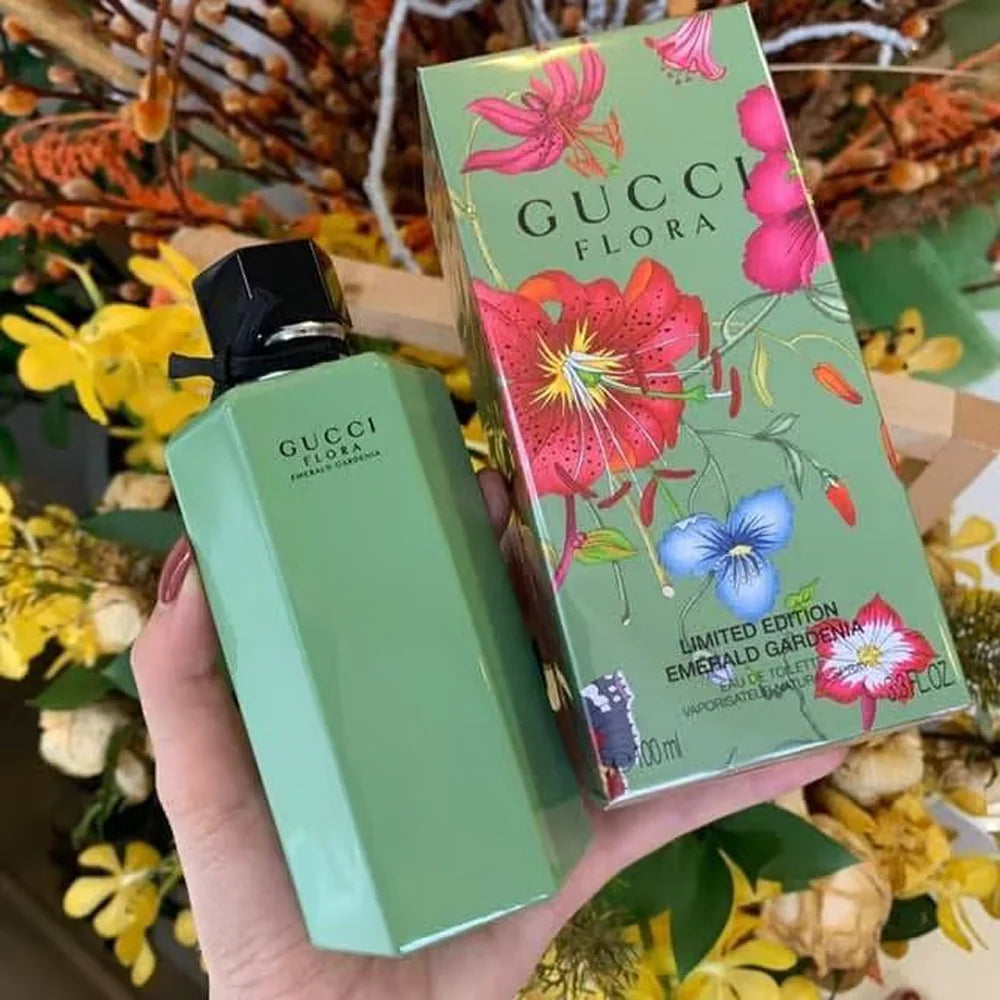 Gucccii Flora Emerald Gardenia Eau de Toilette for Women | 100ml (AURA VELVET)